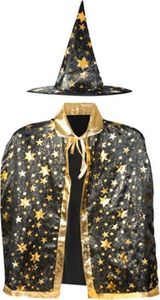 Iso Trade strój czarodzieja czarownica peleryna kapelusz bal halloween uniwersalny 1