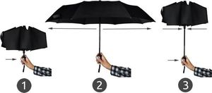 Iso Trade Parasol składany rozkładany przeciwdeszczowy 110cm uniwersalny 17