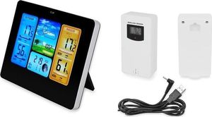 Stacja pogodowa Iso Trade Stacja pogody higrometr wyświetlacz LCD 13