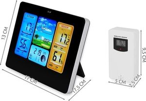 Stacja pogodowa Iso Trade Stacja pogody higrometr wyświetlacz LCD 2