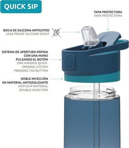 Quokka Butelka z ustnikiem czerwona 830 ml 2