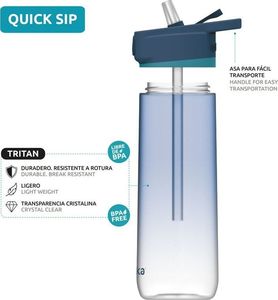 Quokka Butelka z ustnikiem czerwona 830 ml 3