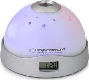 Esperanza Zegarek budzik z wyświetlaczem projektor czasu na suficie uniwersalny 1