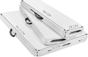 Malatec Stół ogrodowy składany 180cm + 2 ławki 2