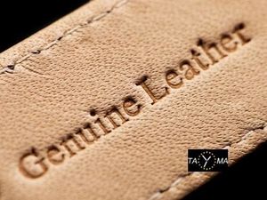 Pasek skórzany do zegarka - bordowy - 24mm uniwersalny 3