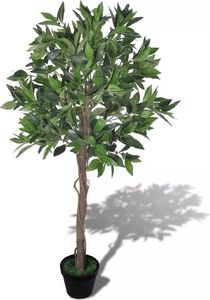vidaXL Sztuczne drzewko laurowe 120 cm z doniczką 1