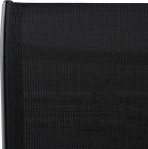 vidaXL ogrodowe krzesła barowe, 2 sztuki, czarne, tworzywo textilene (48116) 2