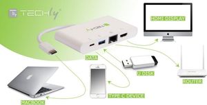 Stacja/replikator Techly IADAP USB-C (IADAP USB31-DOCK1) 5