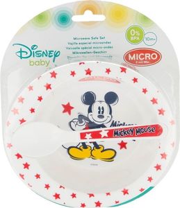 Disney Mickey Mouse - Zestaw do mikrofali (miseczka + łyżeczka) uniwersalny 1