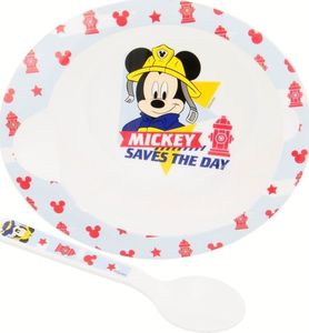 Disney Mickey Mouse - Zestaw do mikrofali (miseczka i łyżka) uniwersalny 1
