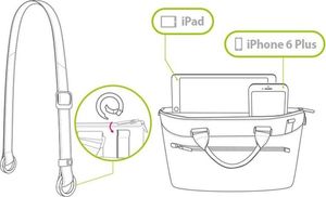 Torba Moshi Moshi Urbana Mini - Torba iPad Pro 9.7/ iPad Air 2 / MacBook 12 (Metro Black) uniwersalny 8