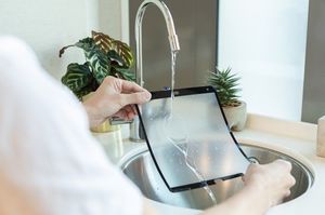 Moshi Moshi iVisor AG - Ochronna folia anty-refleksyjna iPad 10.2 / Air Pro 10.5 (czarna ramka) uniwersalny 10