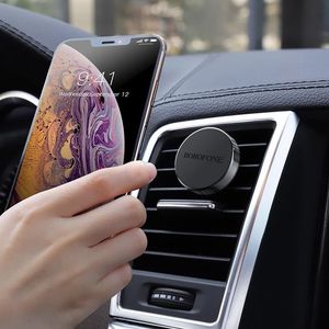 Borofone Borofone - uchwyt samochodowy magnetyczny na kratkę, aluminium, czarny uniwersalny 5