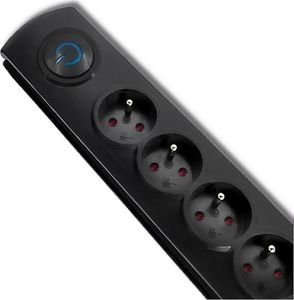 Listwa zasilająca Qoltec Swift przeciwprzepięciowa 5 gniazd 3 m czarna (5901878502717) 2
