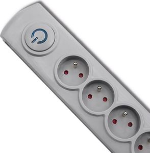 Listwa zasilająca Qoltec Swift przeciwprzepięciowa 5 gniazd 1.8 m szara (50270) 2