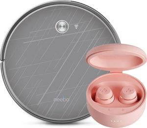 Robot sprzątający neebo Grey+ HAKII MOON Pink 11