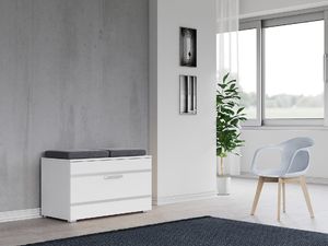 Topeshop Szafka Na Buty Siedzisko Schowek (OPAL SZAFKA BIEL) 3