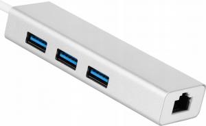 HUB USB Pawonik JL-U3103 1x RJ-45  + 3x USB-A 3.0 (294) 2