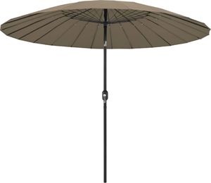 vidaXL VidaXL Parasol ogrodowy na słupku aluminiowym, 270 cm, taupe 1