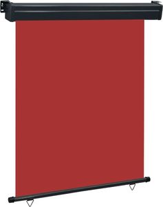 vidaXL Markiza boczna na balkon, 140 x 250 cm, czerwona 1