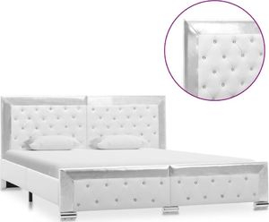 vidaXL VidaXL Rama łóżka, biała, sztuczna skóra, 160 x 200 cm 1