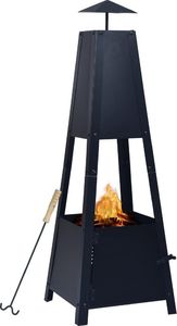 Palenisko ogrodowe vidaXL kominek stalowy 35 cm 1