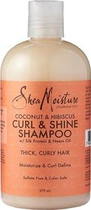 Shea Moisture Plaukų šampūnas Shea Moisture Coconut & Hibiscus Curl & Shine 379 ml 1