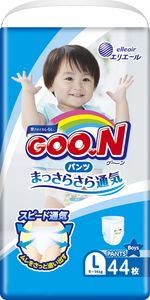 Pieluszki GOO.N Japoniškos sauskelnės-kelnaitės berniukams GOO.N L, 9-14 kg, 44 vnt. 1