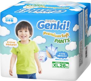 Pieluszki Genki Premium Soft Pants XL, 12-17 kg, 26 szt. 1