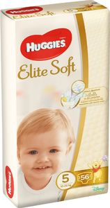 Huggies pieluszki Elite Soft 5, 12-22kg, 56 szt. 2