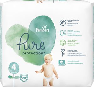 Pampers Pieluchy jednorazowe Pure Protection r. 4 28szt. 2