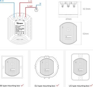 Sonoff Išmanusis šviesos intensyvumo reguliatorius Sonoff D1 15