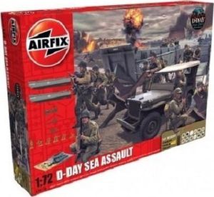 Airfix Diorama D-Day 75th Anniversary Sea Assault zestaw z farbami Airfix uniwersalny 1