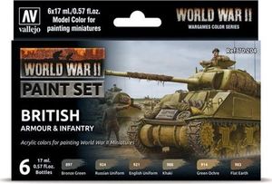 Vallejo Zestaw Farb Vallejo WWII British Armour Infantry uniwersalny 1