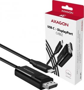 Kabel USB Axagon USB-C - DisplayPort 1.8 m Czarny (RVC-DPC) 1