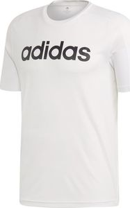 Adidas Koszulka męska D2M Climacool Logo Tee biała r. L (DU1234) 1