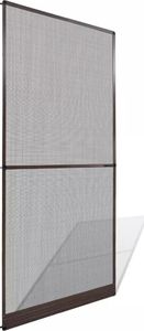 vidaXL VidaXL Moskitiera na drzwi z brązową ramą, 100 x 215 cm 1