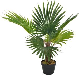 vidaXL VidaXL Sztuczna palma z doniczką, zielony, 70 cm 1