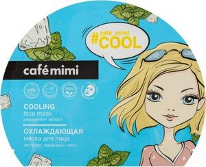 Cafe Mimi Vėsinanti lakštinė kaukė veidui su pipirmėtės ekstraktu Cafė Mimi, 22 g 1