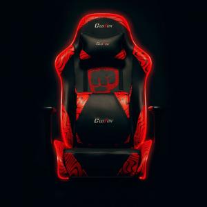 Fotel Clutch Chairz Throttle Series “PewDiePie” LED Edition czerwony (THPDP-LED-1) 1