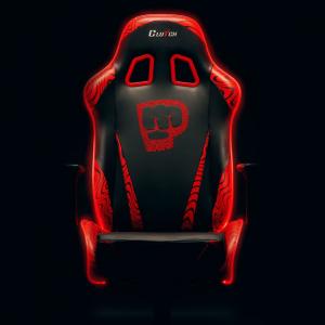 Fotel Clutch Chairz Throttle Series “PewDiePie” LED Edition czerwony (THPDP-LED-1) 8
