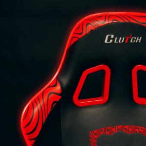 Fotel Clutch Chairz Throttle Series “PewDiePie” LED Edition czerwony (THPDP-LED-1) 9