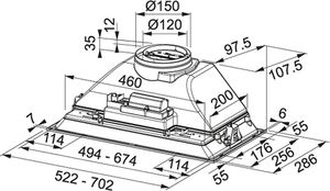 Okap Franke Box FBI 526 XS HCS 2