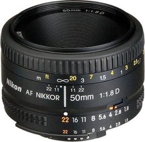 Obiektyw Nikon Nikkor Nikon F 50 mm F/1.8 AF D 1