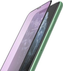 Baseus Baseus folia ochronna 3D na cały ekran 0,25 mm filtr Anti-blue Light do iPhone 11 / iPhone XR czarny (SGAPIPH61S-HB01) 2
