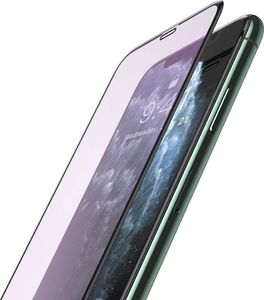 Baseus Baseus folia ochronna 3D na cały ekran 0,25 mm filtr Anti-blue Light do iPhone 11 Pro / iPhone XS / iPhone X czarny (SGAPIPH58S-HB01) 2