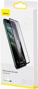 Baseus Baseus folia ochronna 3D z ramką na cały ekran 0,25 mm do iPhone 11 Pro Max / iPhone XS Max czarny (SGAPIPH65S-HA01) 17