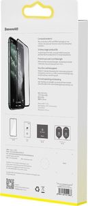 Baseus Baseus folia ochronna 3D z ramką na cały ekran 0,25 mm do iPhone 11 / iPhone XR czarny (SGAPIPH61S-HA01) 18