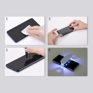 Baseus Baseus 2x szkło hartowane UV 3D na cały ekran 0,25 mm lampa klej UV do Samsung Galaxy S20 Ultra (SGSAS20U-UV02) 17