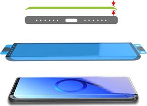 Hurtel 3D Edge Nano Flexi Glass folia szklana szkło hartowane na cały ekran z ramką Samsung Galaxy S20 Ultra czarny (in-display fingerprint sensor friendly) 2